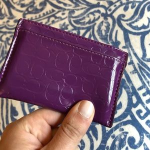 Coach card holder